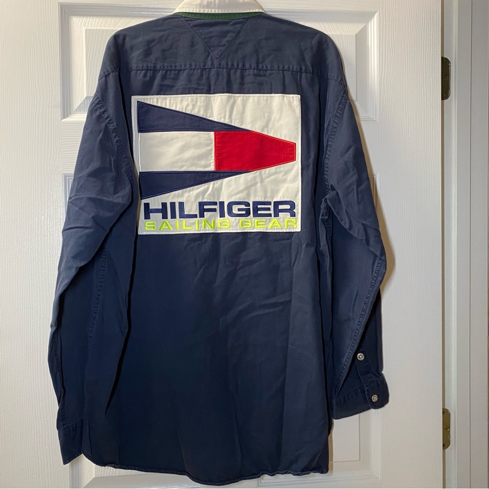 90's Tommy Hilfiger Sailing Gear Size XL 100% Cotton